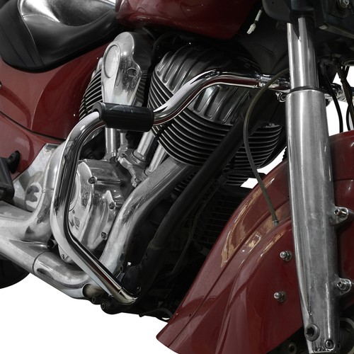 Chrome Highway Crash Bar Engine Guard For Indian Chief Vintage 2014-2019 2018 - Foto 4 di 16