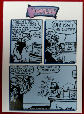 POPEYE - Karte #41 - DER ERSTE AUFTRITT DES JEEP - Card Creations