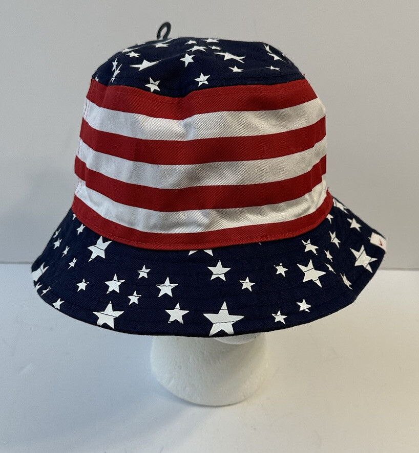 NEW NIKE [S/M] Adult Americana Reversible Bucket Hat-Red/Navy