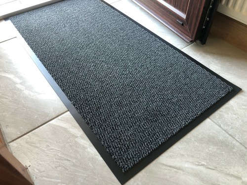 Grey Barrier Mat 60 x 120 Anti Slip Rubber Back Runner Washable Doormat - Picture 3 of 7