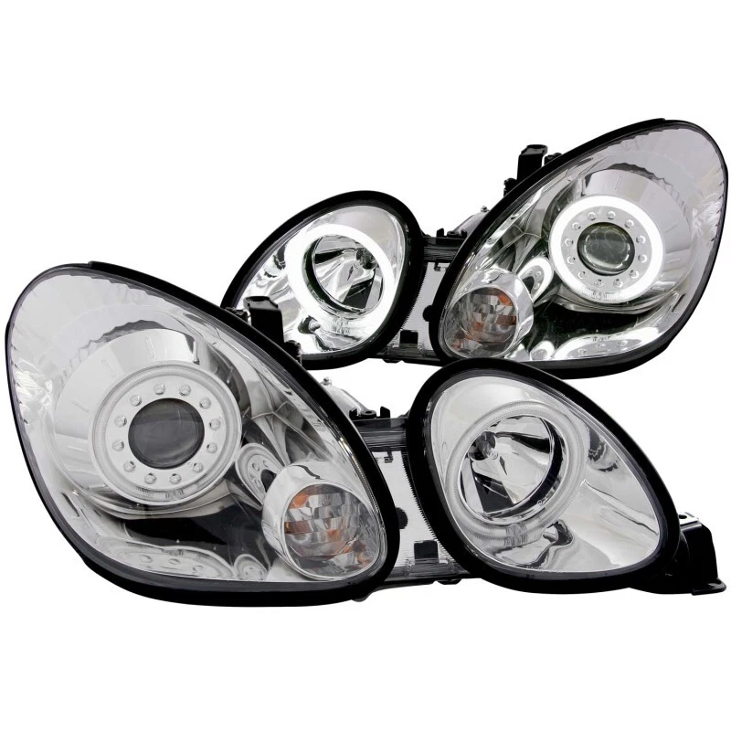 ANZO For 1998-2005 Lexus Gs300 Projector Headlights W/ Halo Chrome Foto 3 de 4