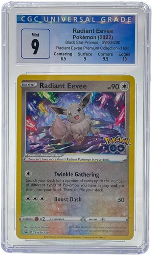 2022 Pokemon Radiant Eevee SWSH230 PREMIUM COLLECTION HOLO CGC 9 MINT
