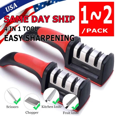 4 Solt Knife Sharpener Professional Ceramic Tungsten Kitchen Sharpening System