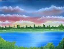 oil painting original signed abstact