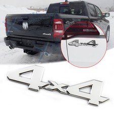 Chrome 4x4 Letter Rear Trunk Emblem Badge Sticker For Dodge Ram 1500 2500 3500
