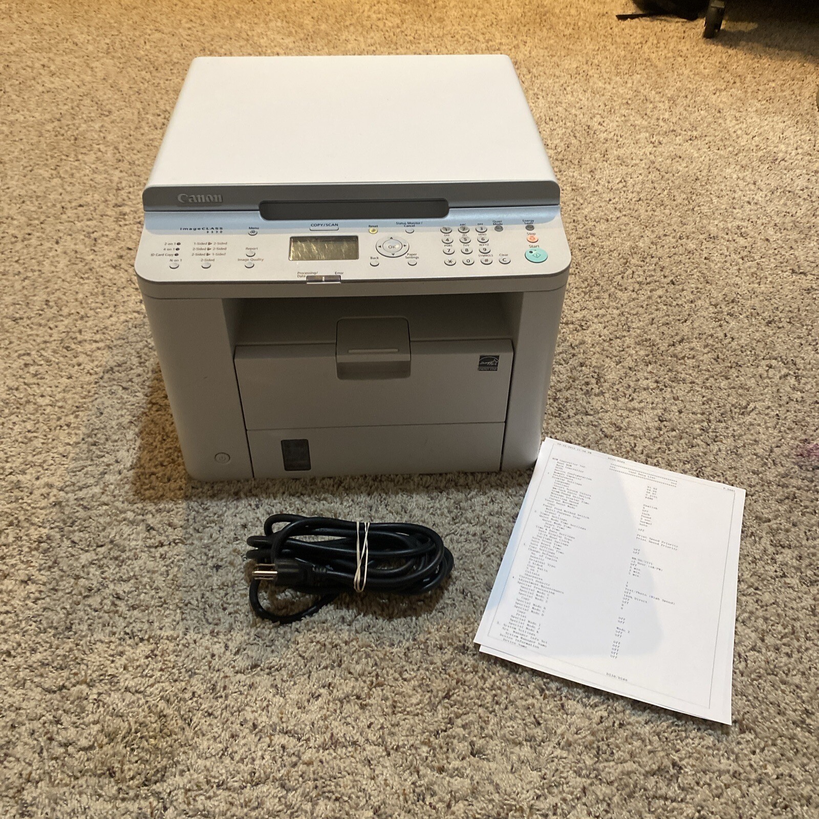 Canon imageCLASS D530 AllInOne Laser Printer 31586 Page Count Fully Tested eBay