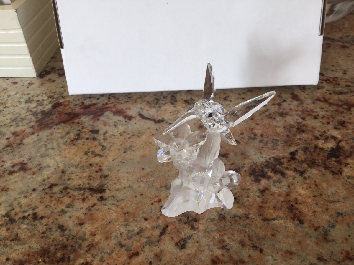 Genuine Swarovski Silver Crystal Humming Bird. Item Number 166184