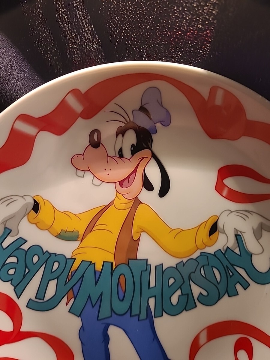 Walt Disney Happy Mothers Day 1995 Goofy Plate Grolier The Walt