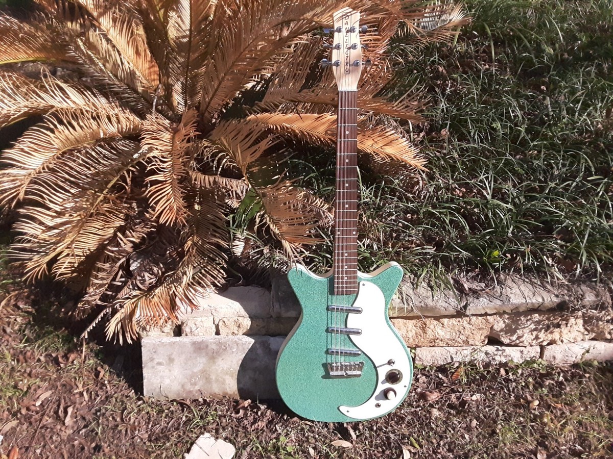 1999 DANELECTRO 59 dc3 Sparkle Electric Guitar Original Vintage