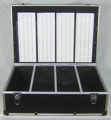 1000 DJ Aluminium CD DVD Blu Ray Disc Storage Carry Case Numbered