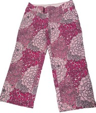 Lilly Pulitzer Vintage Preppy Designer Printed Corduroy Palm Beach Pants Size 6