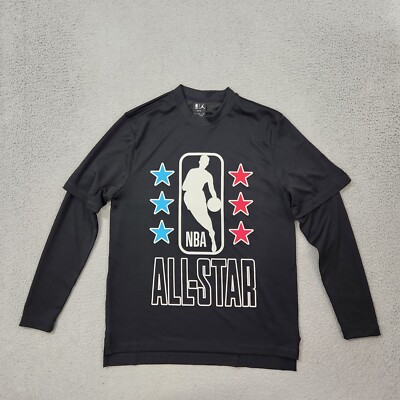 Nike Jordan Shirt Mens Medium Black NBA Basketball All Star