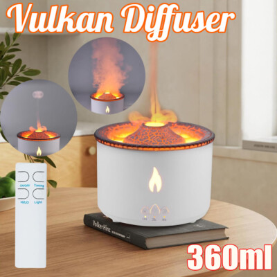 Vulkan Diffuser Luftbefeuchter Aroma Diffusor ätherische Öle Humidifier 360ML DE