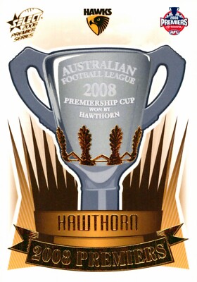 2008 Hawthorn Hawks AFL Premiers Select Series Card - Premiership Cup