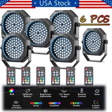 Rechargeable Par Light 90W RGB Battery Powered Wireless 60LED DJ Uplights Remote