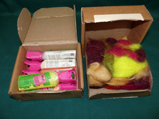 Shaggy Robbenfell und Tulpen Slick 3D Farbe versch. Farben Fliegenbinden