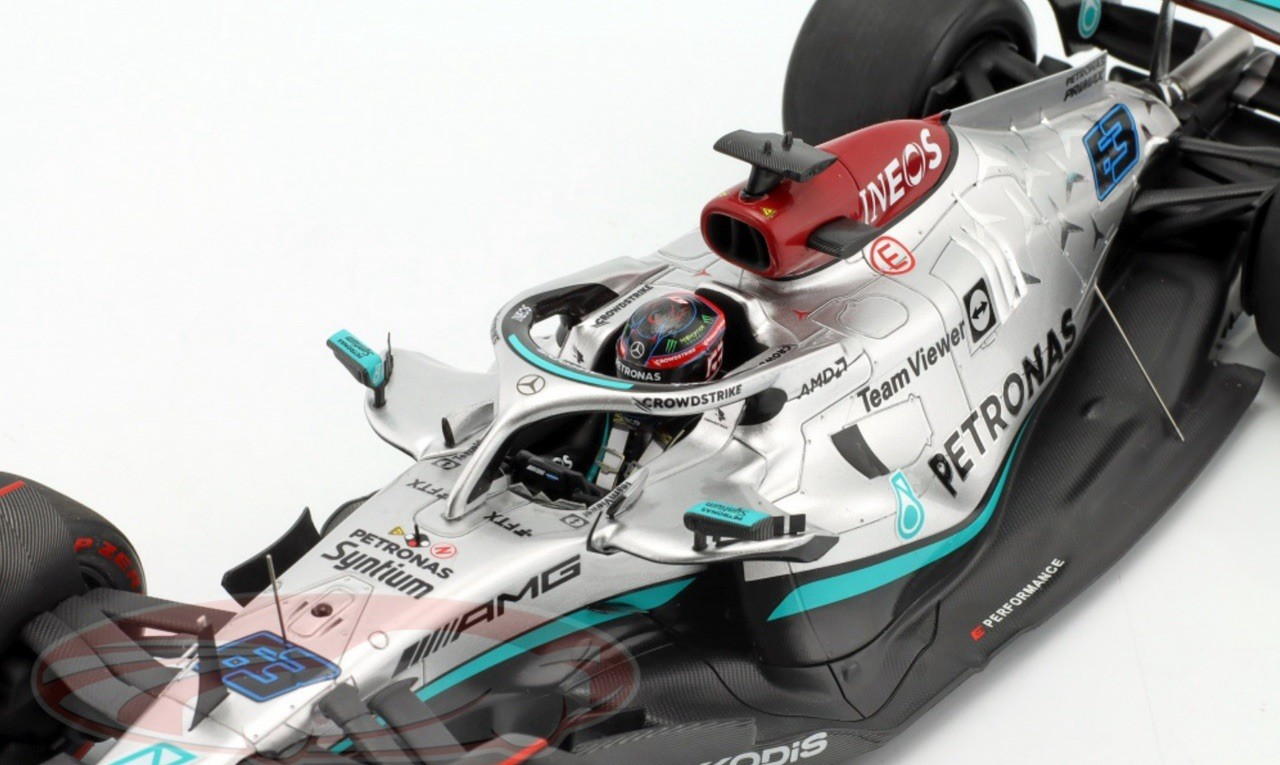 Spark F1 1:18 Scale George Russell Mercedes W13 Bahrain GP 2022 BRAND NEW
