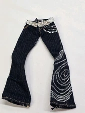 Bratz Doll Clothes Forever Diamondz Yasmin Jeans- FLAWS READ INFO-TEAR ON FABRIC