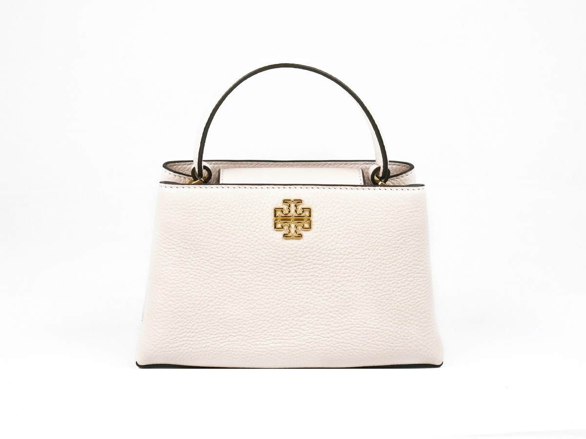 Tory Burch Britten Pink Leather Top Handle Mini Satchel Bag