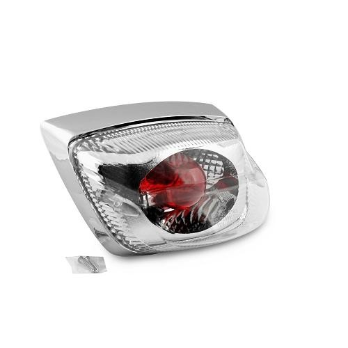 Feu arrière Piaggio LX 50 finition chrome cristal optique homologuée CE