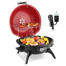 Portable Electric BBQ Grill 1600W In/Outdoor Garden Party Double Layers Design