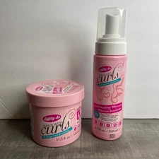 NEW Lot of 2 DIPPITY DO Curl Boosting Mousse Curl Gelee Hair Styling Products