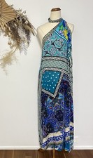 Camilla Multi Wear Maxi Dress Colourful Floral Pattern Halter neck Kaftan OS
