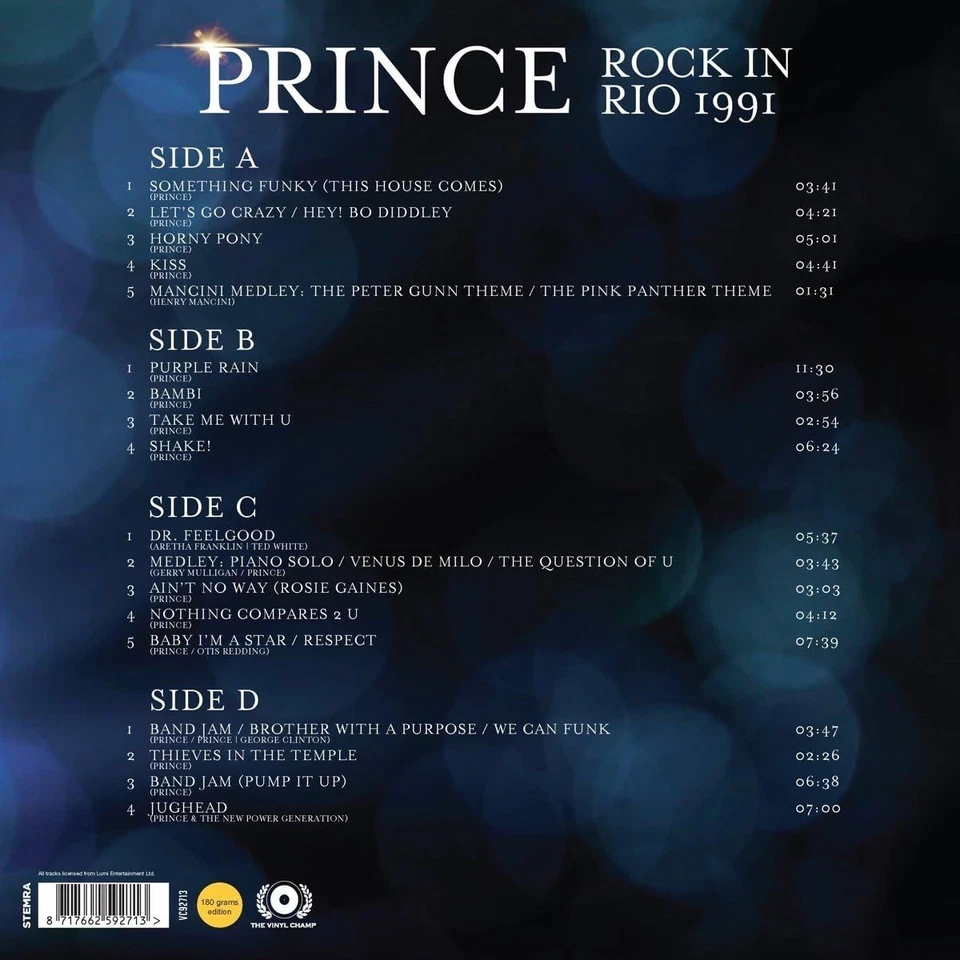 Prince – Rock In Rio 1991 LP 12