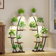 Plant Stand Indoor with Grow Lights, 2 Pack, 6 Tier