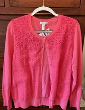 Charter Club Pink Sweater Cardigan. Xxl NWT