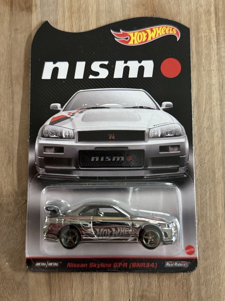 Hot Wheels Nissan Skyline GT-R R34 1:64 Car - Silver for