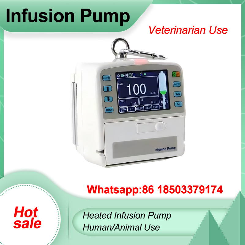 Infusion Pump - Portable Medical/Veterinary IV Pump with LCD Touch Screen