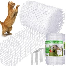 Sanwuta 2 Pcs 26.3 ft Cat Spike Mat Outdoor Cat Deterrent Mat with Spikes Prickl