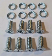 Classic Mini Pick Up Hinge Stay Screws & Locking Washers Kit X 8 NEW