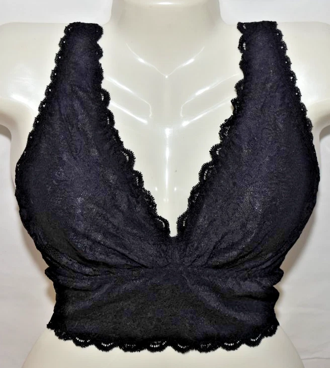 NUEVO CON ETIQUETAS Cosabella Never Say Never Curvy Bralette Inalámbrico Negro Pequeño $79.00 Foto 3 de 4