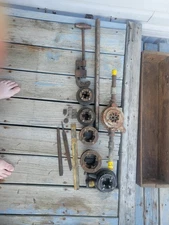 Vintage Toledo Pipe Threader 12 Piece Set (No. 12-1/2", 3/4", 1 1/2", 1 1/4") +