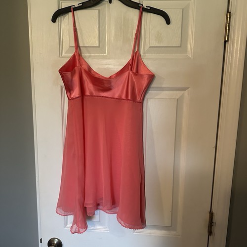 Vintage Y2K Victoria Secret Pink/Orange Slip Size Medium - Picture 5 of 9