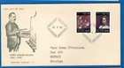 STAMPS FINLAND-Birth Centenary of Gallen-Kallela (artist), set of 2, FDC,1965-#