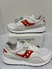 Saucony Shadow 6000 Premium White Red S70668-2 Size 11