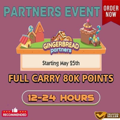 Monopoly_go Partner Event  Gingerbread  Partners - full carry 80k points 