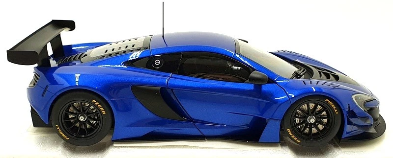 Autoart 1/18 Scale Diecast 81641 - McLaren 650S GT3 - Blue/Black Accents - Image 4 of 4