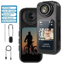 2.7K HD Bodycam Action Camera Sport Cam Rechargeable Pocket Wifi Video Recorder