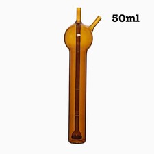 50ml Amber Glass Sulfur Dioxide Absorber Tube Gaseous Absorption Tube