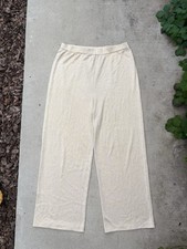 St. John Gold Metallic Wide Leg Evening Pants Women  s Size 14