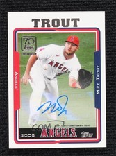 2021 70 Years of Topps Baseball Celebration VIP Party 2/10 Mike Trout Auto 1cc7