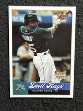 DELMON YOUNG #365 2007 Fleer Baseball Rookie Card QTY Tampa Bay Devil Rays