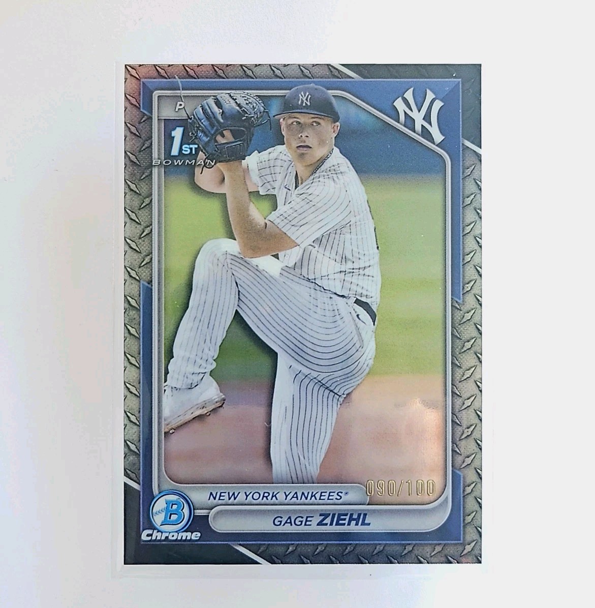 2024 Bowman Draft - Chrome Gage Ziehl #BDC-10 Steel Metal Refractor /100 