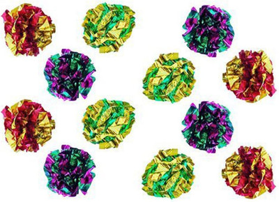 Original Mylar Crinkle Balls Cat Toys - 12 Pack