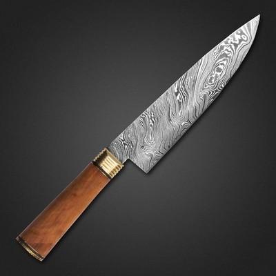Custom Handmade Damascus Chef Knife Kitchen Knife Cooking Knife Professional
