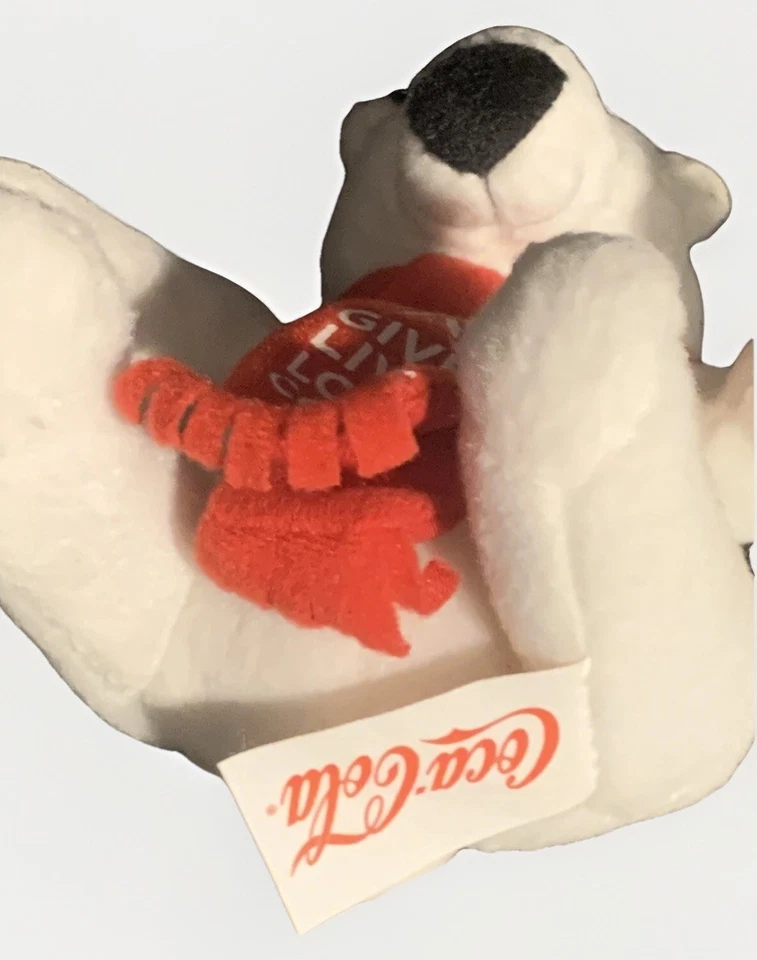 Coca Cola Polar Bear Mini Small Plush Brand New Give Live Love Coke Christmas - Image 2 of 4